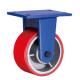 100mm/125mm/150mm/200mm High Load Heavy Duty Trolley Wheel Iron Core Red PU Castor Wheel