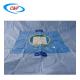 Disposable Cesarean C Section Surgical Drape cloth With Pouch Blue