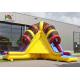 Triple Lanes Volcano PVC Inflatable Dry Slide With 24 Months Guarantee