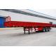 tri axle flatbed trailer with grill intruck trailer with jost legs - CIMC