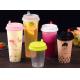 Food Grade PP Disposable Plastic Cups Boba Tea Smoothie Plastic Cups