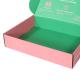 Pink OEM Clothing Packaging Box , ISO Corrugated Mailer Boxes