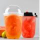 PET Food Grade U Shaped Plastic Cups Serving Tea Coffee At Weddings Parties