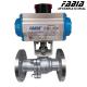 3 8" 1" Pneumatic High-Pressure Two-Piece Flanged Ball Valve