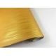 Fashionable Self Adhesive Textured Wallpaper Golden Yellow Color 60cm * 50m