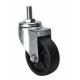 Black 4 70kg Threaded Swivel Po Caster 3634-03 Caster Application with 2.5mm Thickness
