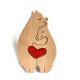 Eco-friendly Wooden 3D Building Blocks Creative Art Gift Home Ornament Decoration Solid Wood Kids Toys DIY wooden toy
