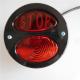 ATV Motorcycle Racing Bike LED Stop Tail Light Modify Round Red Rear Taillight