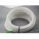 SC / APC White Outdoor Fiber Patch Cord , FTTH Drop Cable Self Support