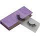 custom purple embossed texture eyelash box factory hot selling lash gift box