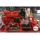 Customized Diesel Fire Sprinkler Pumps / Red High Pressure Fire Fighting Pumps