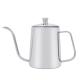 550ml Stainless Steel Coffee Pot Long Mouth Steel Coffee Kettle With Lid