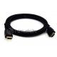 Full HD 1m Industrial HDMI Cable CL3 Rated Good Shielding For Cable Installation