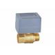 Flow Control DC5V Brass Motorized Ball Valve For Hydronic Heating