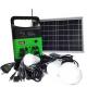 Portable Lithium Ion Battery Solar Energy System 10w 6v All In One Solar Power Generator With MP3& FM Radio SL0610