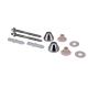 Universal Silver Toilet Seat Fixing Screws Kit For Wash Basin Accessories