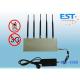 5 Antenna 33dBm Cell Phone Signal Jammer / Blocker EST-808D For Custom