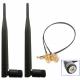 2.4GHz and 5.8GHz Dual Band Wi-Fi Antenna Rubber Duck Design with Customizable Connector