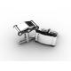 Tagor Jewelry Top Quality Trendy Classic Men's Gift 316L Stainless Steel Cuff Links ADC69