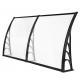 Windproof Robot Mower Garage , Glass Door Canopy Awning Rain Shelter