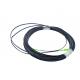 FTTH SC Patch Cord Self supporting 3 Steel Wire Drop Cable 2x5mm G657A1 Black Outdoor