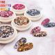 Nail Arts Cosmetic Chunky Glitter Leopard Print Texture Color ODM
