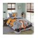 Home 4PCS Set Cute Cartoon Printed Kids Duvet Cover Set 100% Cotton Comforter Bedding