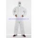 Waterproof Breathable Type 5/6 Cat 3 Disposable White Coverall with Antistatic Feature