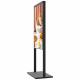 Contrast Ratio Iron 65inch Advertising Display With 2000-3000nits shop window  display