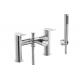 Polished Bath Shower Mixer Taps / Modern Brass Shower Faucet