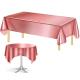 Pink Not Fade Waterproof Dining Printed Tablecloth Customized Size