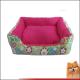 Washable Dog Beds Canvas fabric dog beds with flower printed China manufacturer
