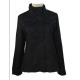 Black Womens Outdoor Jackets High Collar Windbreaker 100% Polyester Shell