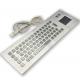 IP65 Industrial Stainless Steel Keyboard with touchpad Waterproof Dustproof Violence Resist Explosionproof