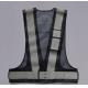 Grey Color Reflective Safety Vest With Security Warning Reflective Tape