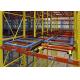 Q235B Steel Storage 5 Pallet Deep Push Back Rack Shelving