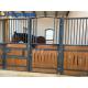 Hardwood Bamboo Metal Horse Stall Panels 14ft With Galvanized Swinging Door