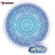 Mandala Printed Linen Beach Towel Circle Round Shaped With Tassels Fringe
