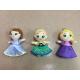 4 inch Lovely Frozen Plush Keychain Stuffed Toys Red Blue Yellow