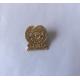 Zinc Alloy Gold Plating pin Hard Enamel Masonic badge with one butterfly