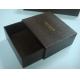 Luxury custom design rigid cardboard paper drawer clothing packaging box with gold foiled