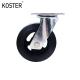 6in 8in Heavy Duty Black Rubber Caster Wheel for Industrial Equipment Roller Bearing