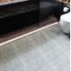 White Stone Imitation Texture Porcelain Bathroom Floor Tiles 300x300 for Shower Space