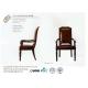 Modern Barrister Hotel Dining Chairs Leather Solid Wood Waterproof With PE Foam Packed
