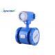 Blue Effluent Flow Meter Clamp On Installation With 1 Years Guarantee