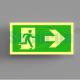 Custom Aluminum Photoluminescent Safety Exit Sign for Hotel Evacuation