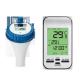 Solar Panel Charges Batteries Digital Water Temperature Monitoring Wireless Aquaculture Instant Read Thermometer