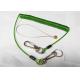 Stainless Steel Wire Rope Protection for Tools Transprent Green Color