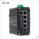 Industrial Ethernet Switch 4 Port 1000T 802.3bt PoE + 1 Port 1000T Gigabit + 2 Port 1000X SFP