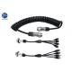 Vehicle CCTV Security Camera Extension Cable With 7 Pin Heavy Duty Connectors